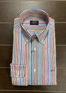 PAUL & SHARK CHEMISE À RAYURES MULTIPLES, 275$