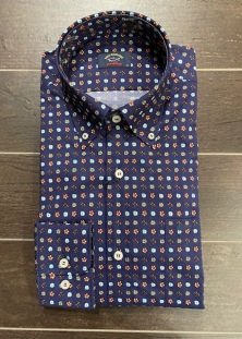 PAUL & SHARK CHEMISE IMPRIMÉE MARINE, 320$