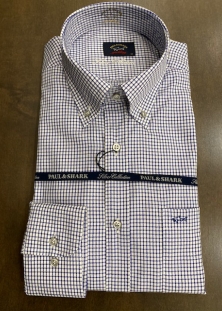 PAUL & SHARK CHEMISE À CARREAUX MARINE, 320$