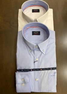 PAUL & SHARK CHEMISE EN COTON ITALIEN DISPONIBLE BLEU ET BLANC, 265$