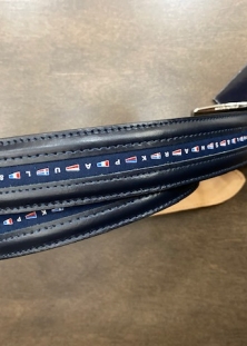 PAUL & SHARK CEINTURE MARINE À DRAPEAUX, 225$